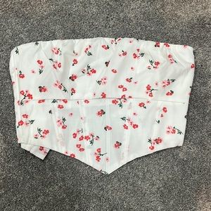 Flower Princess Polly Corset Strapless Bandana Top